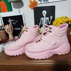 Shein women's pink platform boots